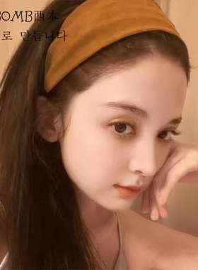 秋冬新款毛绒软糯宽款发箍发卡超宽发带博主同款气质百搭头箍发饰