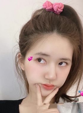 高弹力双股高马尾橡皮筋
