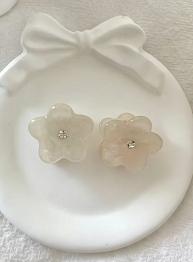韩系可爱少女心粉色系醋酸发夹合集刘海夹碎发边夹小花小抓夹打卡