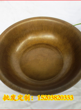 纯铜盆子黄铜盆手工盆加厚铜盆仿古盆洗脸盆足浴盆包邮铜盆结婚盆