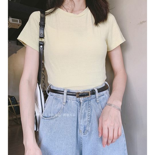 小皮带女真皮细简约百搭ins风二层牛皮裤腰带女装饰配连衣裙毛衣