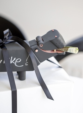 丹麦河马创意木头写字板新年礼物