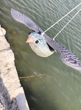 跨境带翅膀老鹰模型园林摆件仿