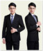 Bộ đồ vest nam mùa xuân và mùa thu hai mảnh kinh doanh Slim nam chú rể chú rể váy cưới chuyên nghiệp - Suit phù hợp bộ vest nam Suit phù hợp