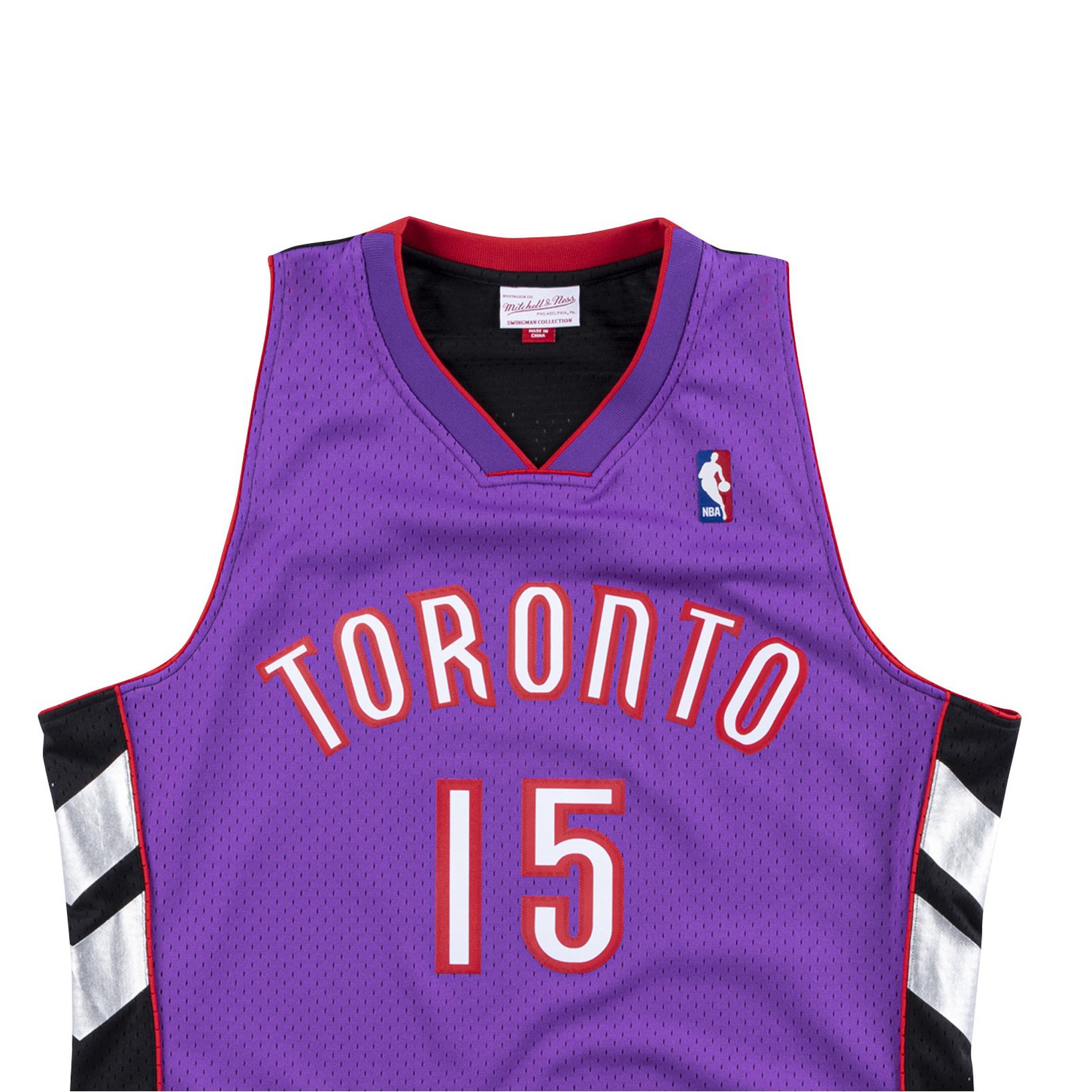 复古球衣SW 猛龙队1999-2000赛季卡特15紫色客场NBA-Mitchellness - 图3