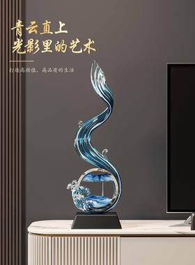 风生水起入户玄关竖高大摆件轻奢高档客厅电视柜壁龛进门口装饰品