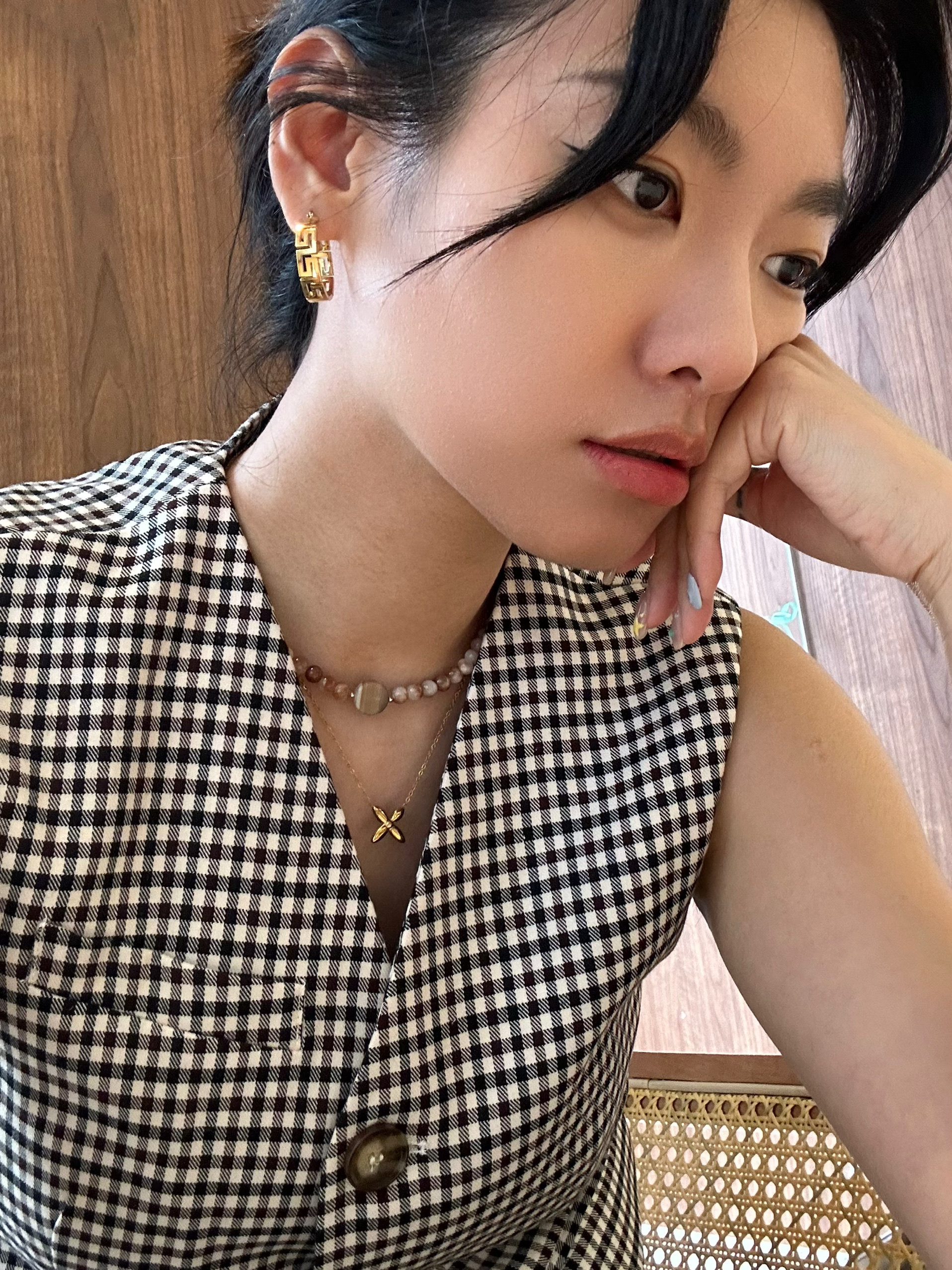 734号镂空耳圈耳钉设计感小众美式复古回纹简约个性高级夸张耳环,淘宝优惠券,粉丝福利购,淘宝优惠卷