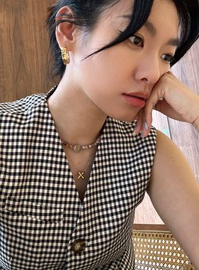 镂空耳环钛钢欧美圈圈夸张