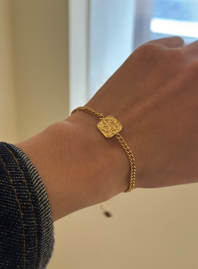 可洗澡项链钛钢锁骨虎眼石