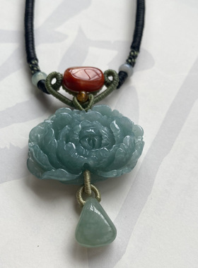 青莲记天然翡翠金刚结项链