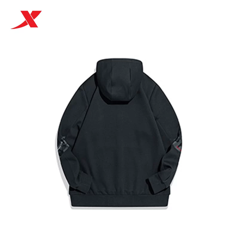 Xtep, осенний худи, спортивный вязанный кардиган для отдыха, куртка