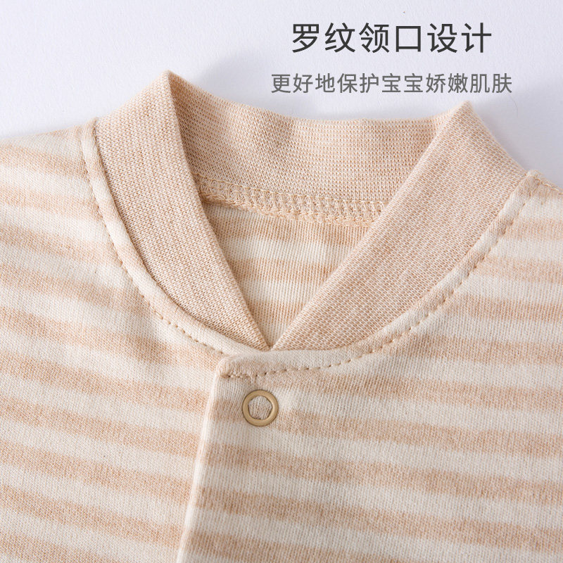 纯棉春秋衣服宝宝外出长袖春装睡衣 康乐宝贝母婴连身衣/爬服/哈衣