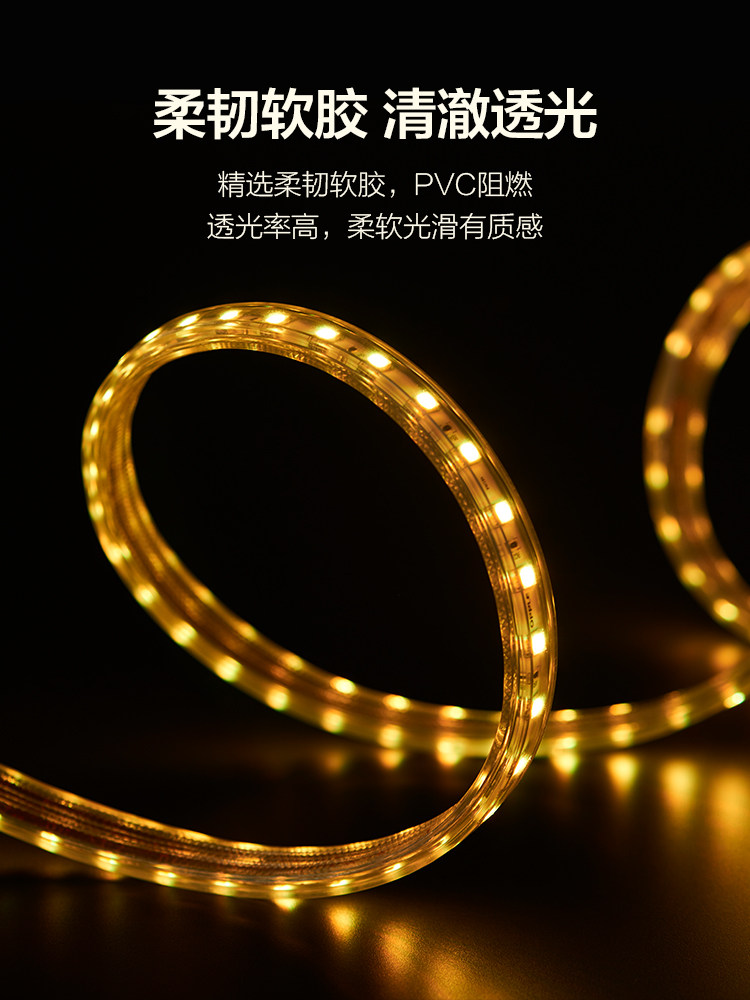 佛山照明客厅led灯带霓虹灯吊顶高亮软灯条照明柜台变色贴片220V,淘宝优惠券,粉丝福利购,淘宝优惠卷
