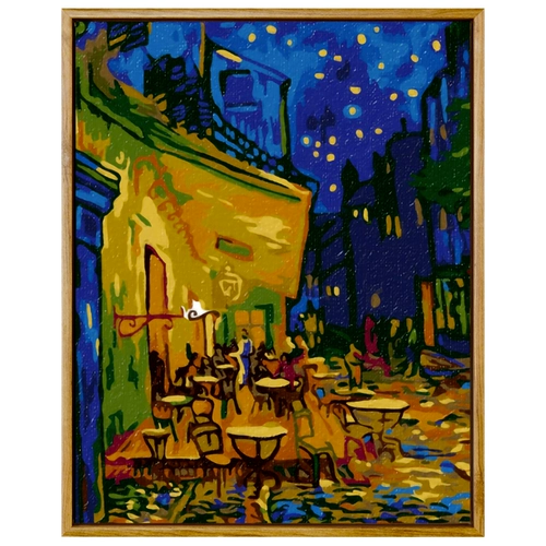 DIY Цифровая картина маслом абстрактно знаменитая ручная рука ван Гог Придорожный кафе заполняет цветную картину масляной краски ручной работы