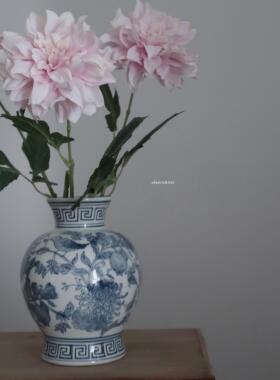 春日迟迟大丽花玄关客厅高档插花