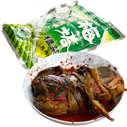 梅塔糟菜454g*2包福州闽清农家手工酸菜腌制泡菜泡菜芥菜梅菜 - 图3