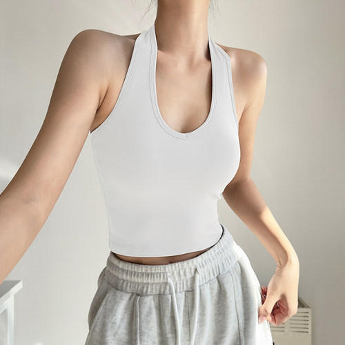 秋冬清仓特价运动背心健身长裤跑步骑行瑜伽服内衣女普拉提训练 - 图2