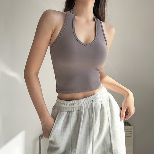 秋冬清仓特价运动背心健身长裤跑步骑行瑜伽服内衣女普拉提训练 - 图3