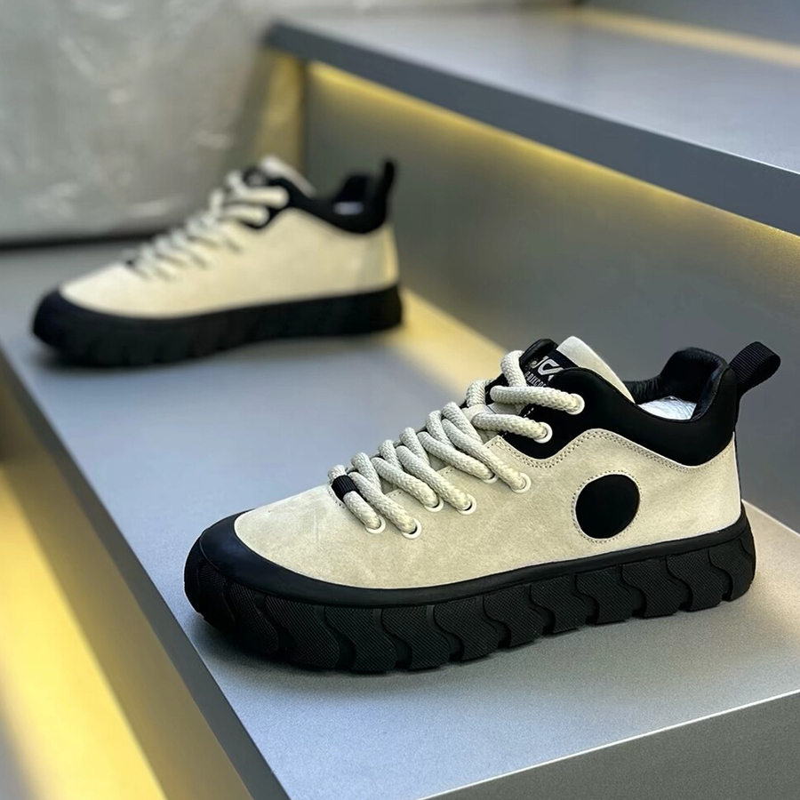 潮牌男鞋2025年秋冬新款时尚百搭休闲鞋软底舒适加绒保暖运动鞋男 - 图1