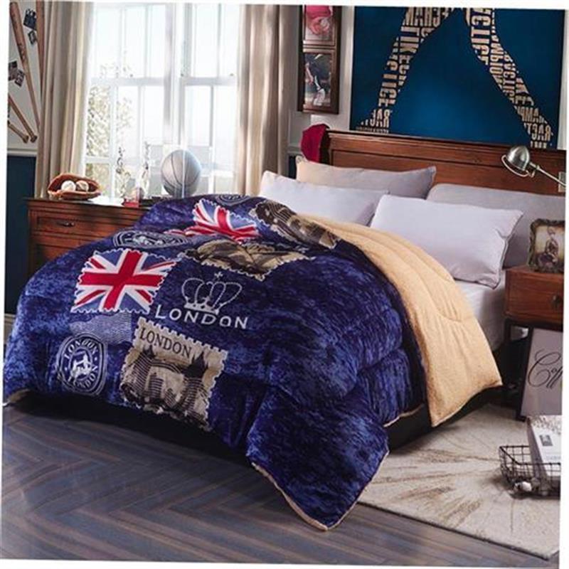 Winter thick Warm Flannel Comforter Duvet Quilt Blanket beds - 图0