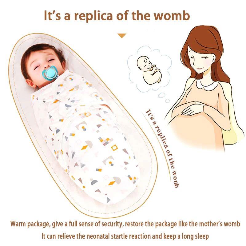 baby Sleeping Bags Newborn Baby Cocoon Swaddle Wrap Envelope - 图1