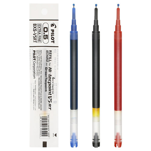 日本百乐按动笔芯BXS-V5RT水笔中性笔替芯适用于BXRT-V5 BX-GR5 - 图0