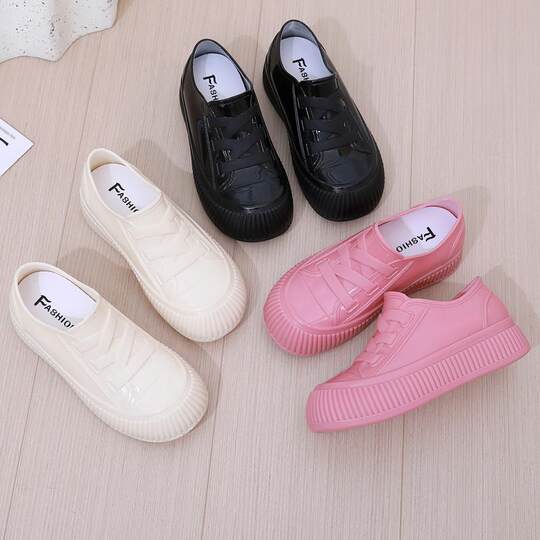 2025 new women's inner heightened rain boots