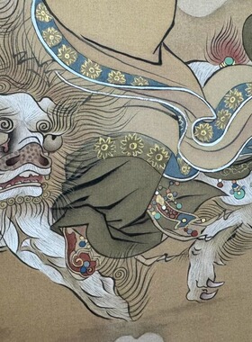 纯手工白描娟面定制仿古底稿