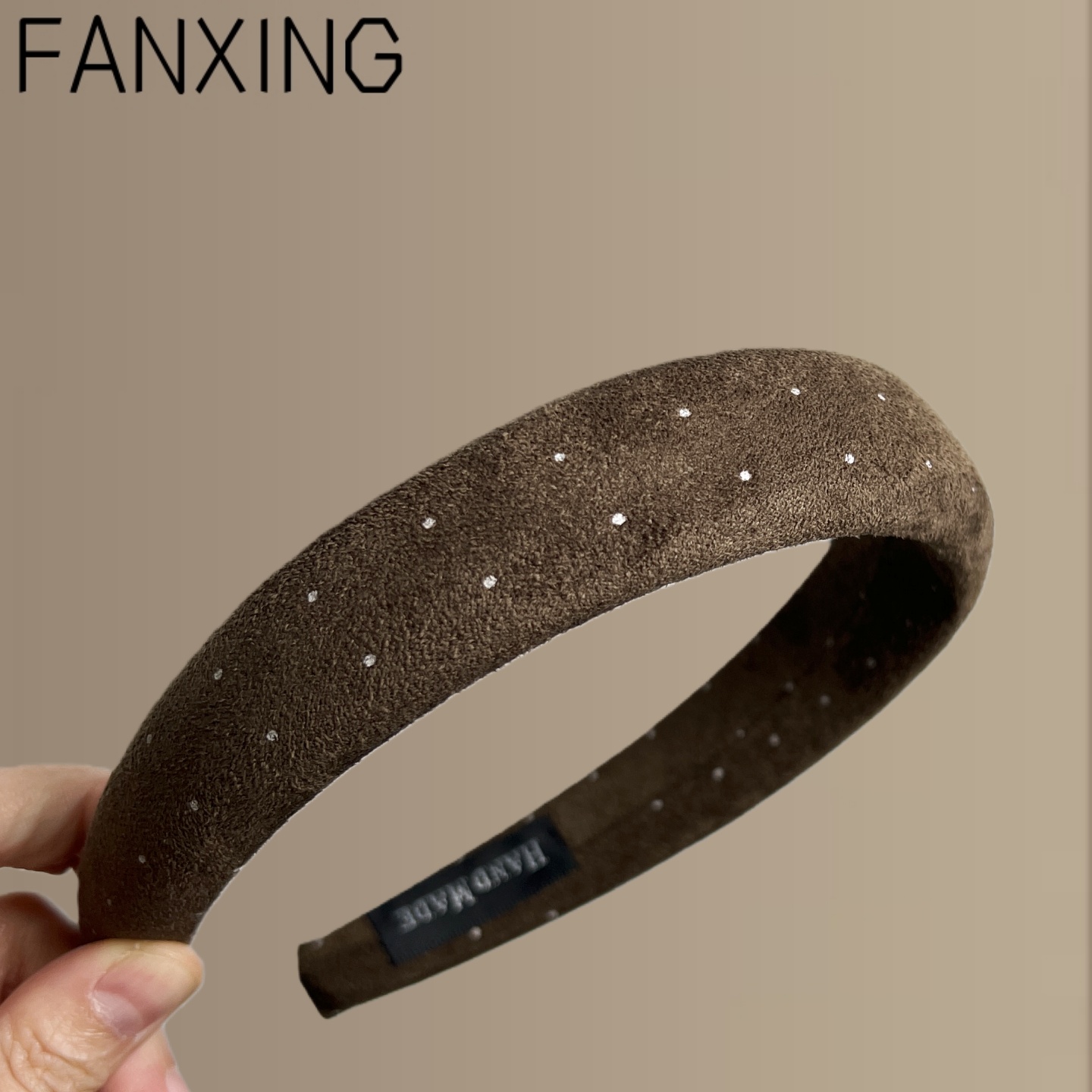 【济州晚风】韩系秋冬复古丝绒高颅顶发箍个性百搭头箍旅行发卡 - 图1