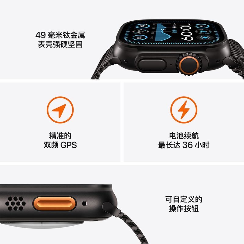 Apple watch 苹果手表ultra1 ultra2 钛金金属智能手表,淘宝优惠券,粉丝福利购,淘宝优惠卷