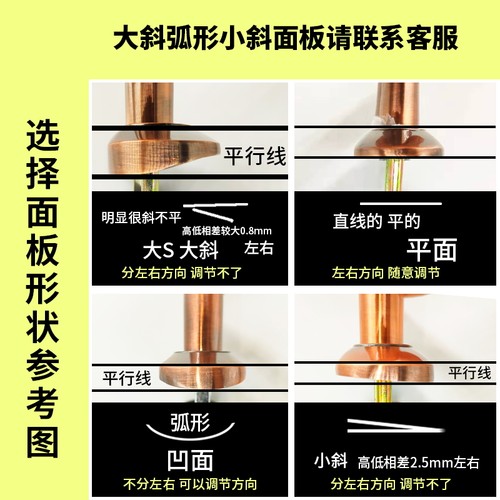 铝合金门锁无钥匙浴室洗手间室内卫生间斜面弧形凹面家用通用型 - 图1