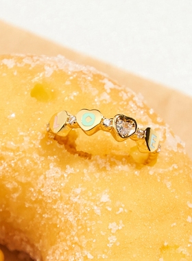 noonoofingers镀金甜美开口戒指