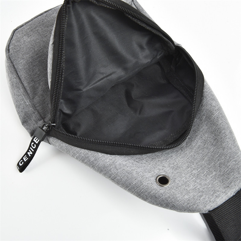 Chest bag men's backpack 2025 new nylon canvas chest bag casual sports travel chest bag one-shoulder crossbody bag
