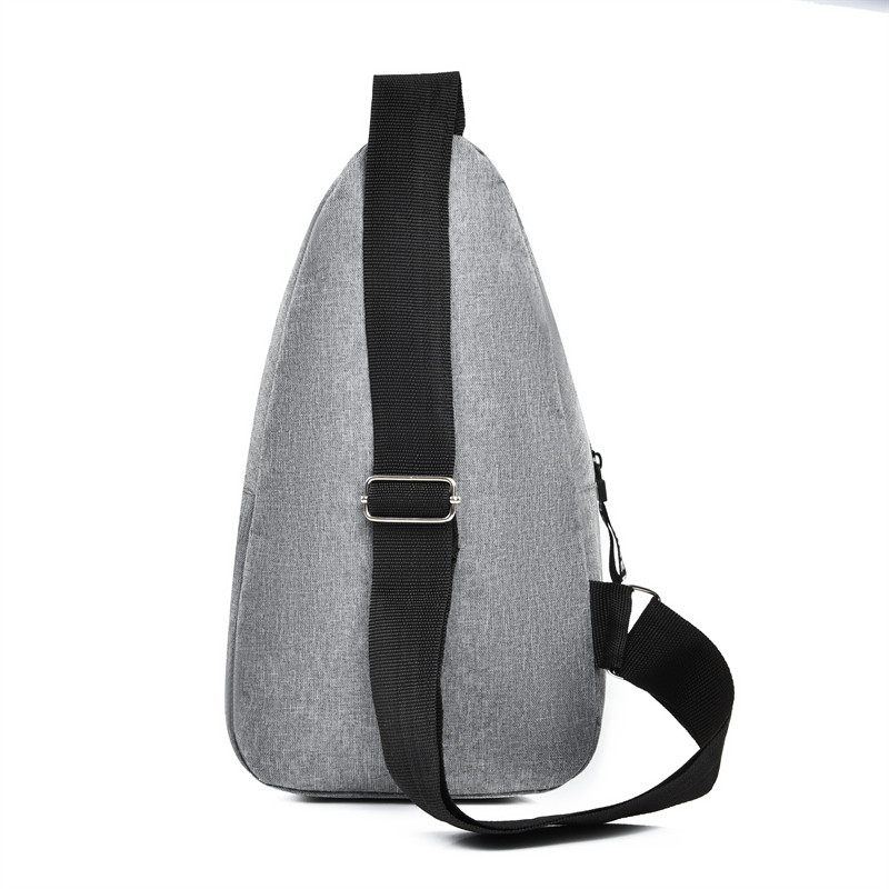Chest bag men's backpack 2025 new nylon canvas chest bag casual sports travel chest bag one-shoulder crossbody bag