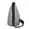 Chest bag men's backpack 2025 new nylon canvas chest bag casual sports travel chest bag one-shoulder crossbody bag