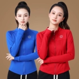 Флисовая демисезонная спортивная быстросохнущая куртка для спортзала с молнией, для бега, облегающий крой, осенний сезон