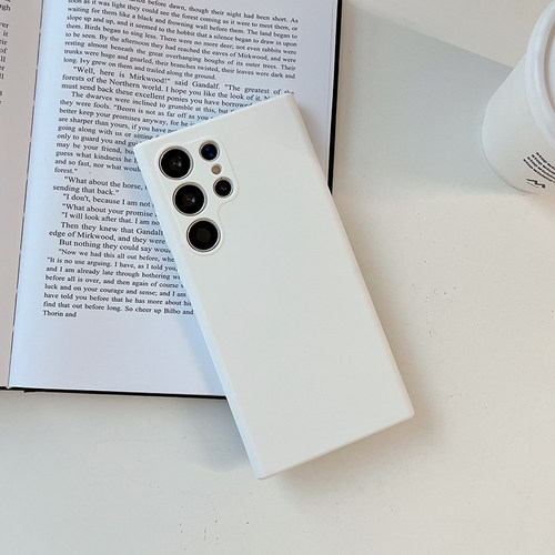 适用三星s23手机壳简约s23ultra保护套S25液态硅胶s24+全包S24防摔s24Plus纯色S23FE精孔S23镜头S22壳S25edge - 图3