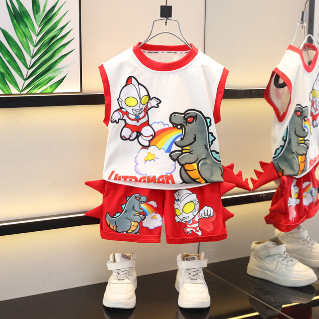 Ultraman Boys Summer Suit ເຢັນແສງສະຫວ່າງຜິວຫນັງຄົນອັບເດດ: Friendly