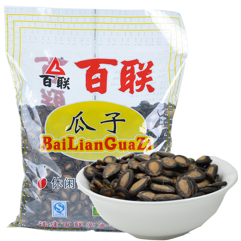 百联甘草年货袋装大片1.1 kg西瓜子 福州福海食品瓜子