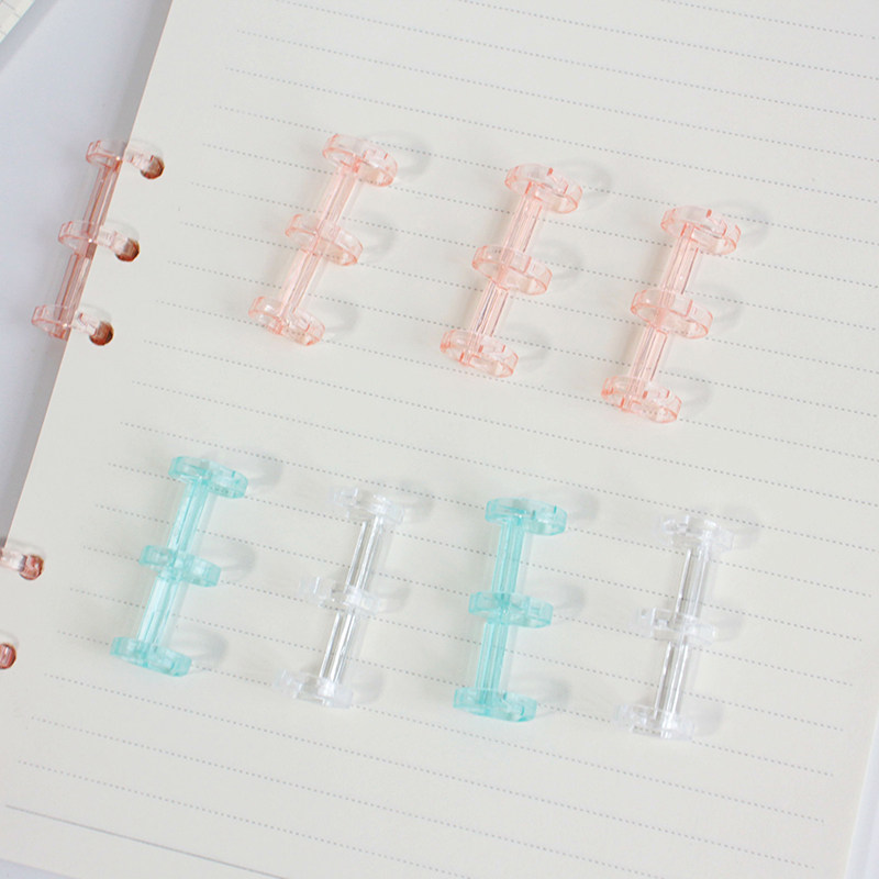 3孔活页夹diy外壳封面装订夹活页扣环可拆卸夹透明6孔9孔活页本夹,淘宝优惠券,粉丝福利购,淘宝优惠卷