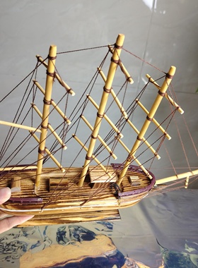 一帆风顺帆船有钱花diy材料包亚克力礼盒情人节礼物开业乔迁摆件