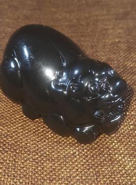 玉石招财小貔貅办公桌天然小摆件