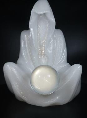 汉白玉石禅意无相佛像桌面小摆件