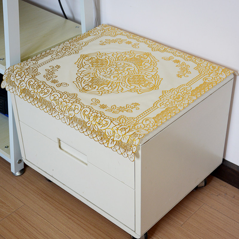 床头柜盖布pvc防水防尘免洗塑料蕾丝餐桌垫方形角柜茶几隔热垫子,淘宝优惠券,粉丝福利购,淘宝优惠卷