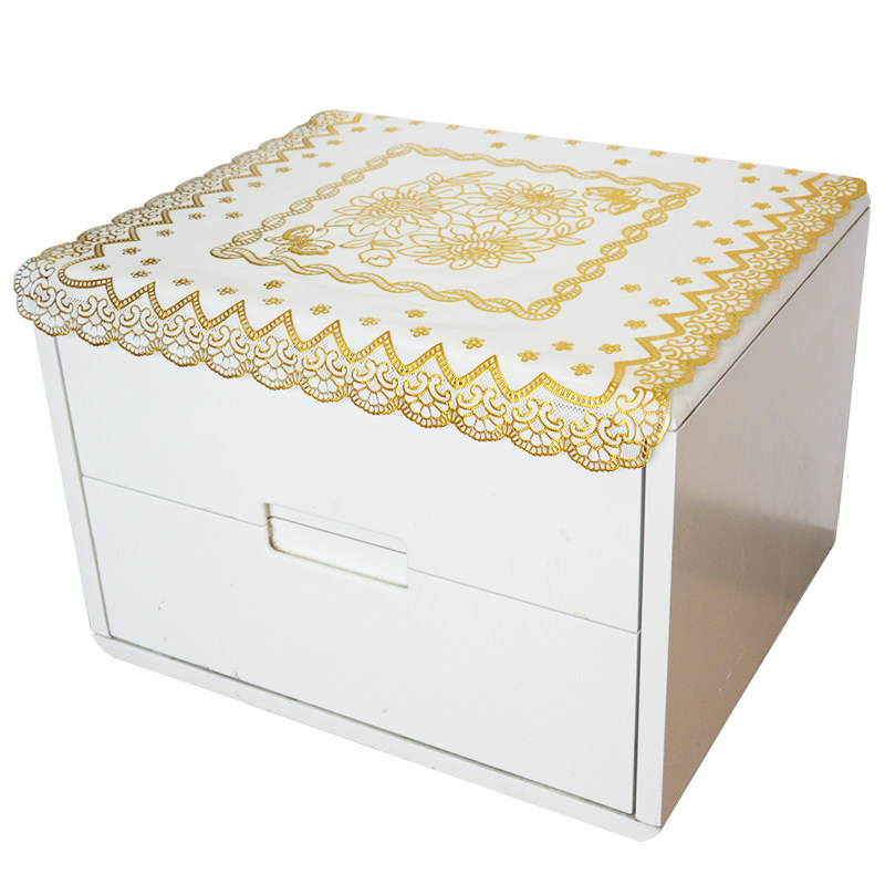 床头柜盖布pvc防水防尘免洗塑料蕾丝餐桌垫方形角柜茶几隔热垫子,淘宝优惠券,粉丝福利购,淘宝优惠卷