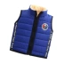 Mùa thu đông bé Shu cotton xuống vest mặc trẻ em cộng với áo nhung dày nam và nữ ấm vest vest vest - Áo ghi lê