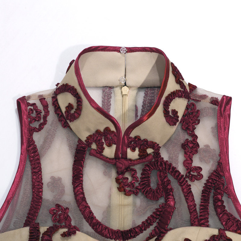 多丽琦蕾丝旗袍少女款长款连衣裙 多丽琦服饰旗袍