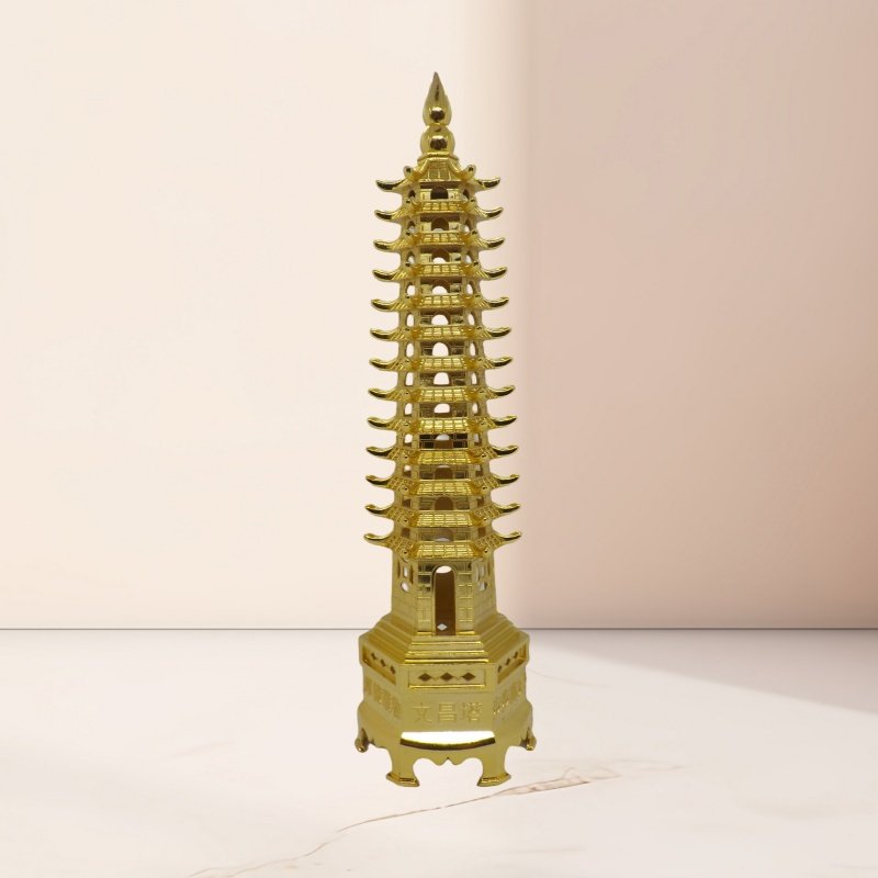 文昌塔摆件13层的黄铜9层十三男女孩书房书桌办公室客厅旋转底座,淘宝优惠券,粉丝福利购,淘宝优惠卷