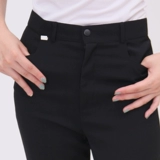 Классический костюм, штаны, черная приталенная униформа медсестры, свободный прямой крой