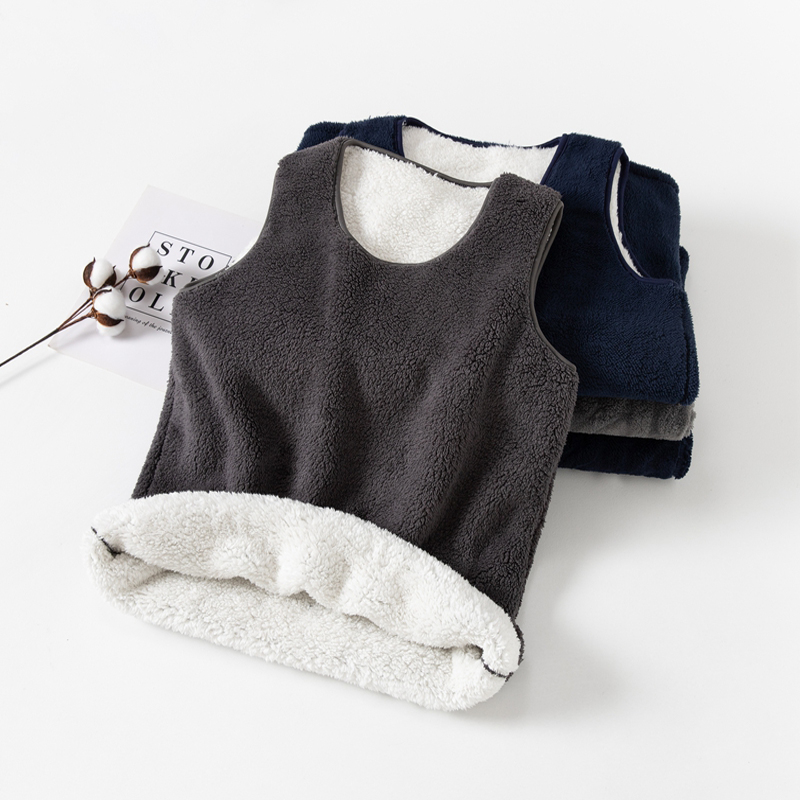 冬季加厚羊羔绒马甲男士老年法兰绒加绒大码护背保暖女背心珊瑚绒,淘宝优惠券,粉丝福利购,淘宝优惠卷